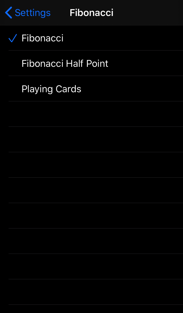 Planning Cards screenshot