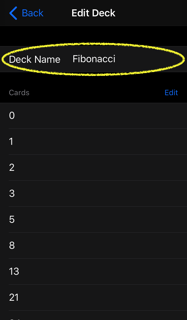 Planning Cards screenshot