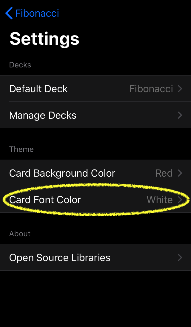 Planning Cards screenshot