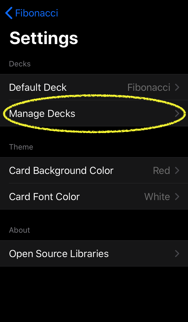 Planning Cards screenshot